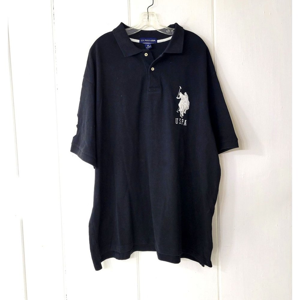 U S Polo Assn. Black Embroidered Shirt
